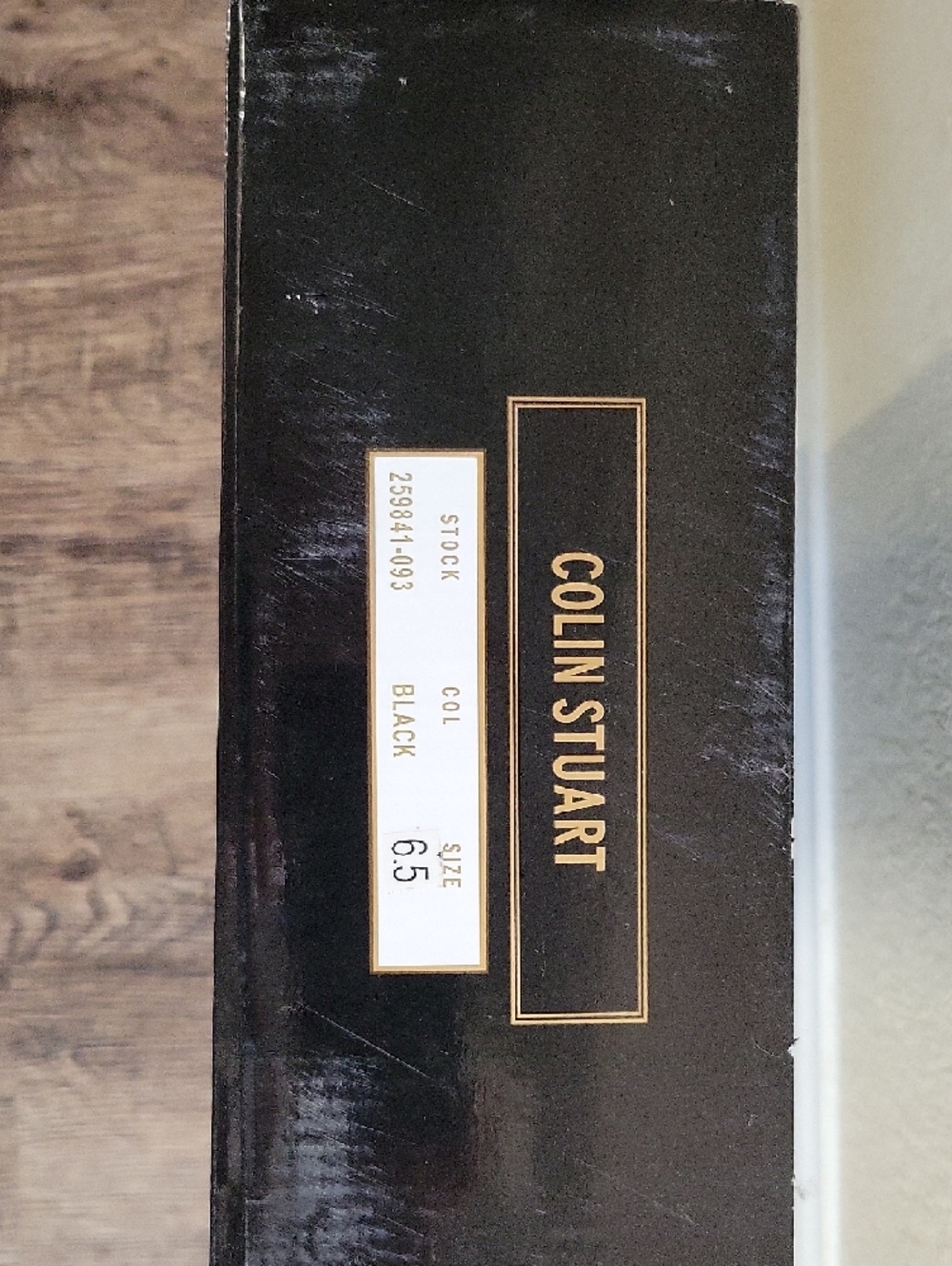 Colin Stuart for Victoria's Secret Black & Gold Heeled Tie-up Shoes - Picture 9 of 9